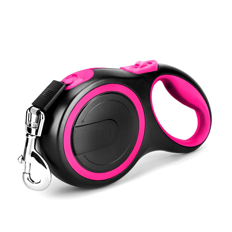 Segarty Retractable Dog Leash 26 Ft, Dog Retractable Leash for Small Medium Larger Dogs Up to 110 Lbs, One Button Break & Lock, 360 Tangle-Free, Heavy Duty Long Dog Lead for Training Running Walking Pink - BeesActive Australia