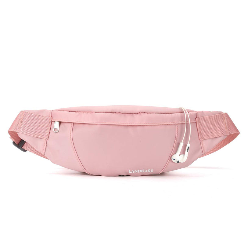 Small Fanny Pack Plus Size Waist, Waist Bag Fanny Packs for Women Men Waterproof with Headphone Jack, Lightweight Belt Bag for Travel Sports Running Hiking Walking,Pink pink - BeesActive Australia