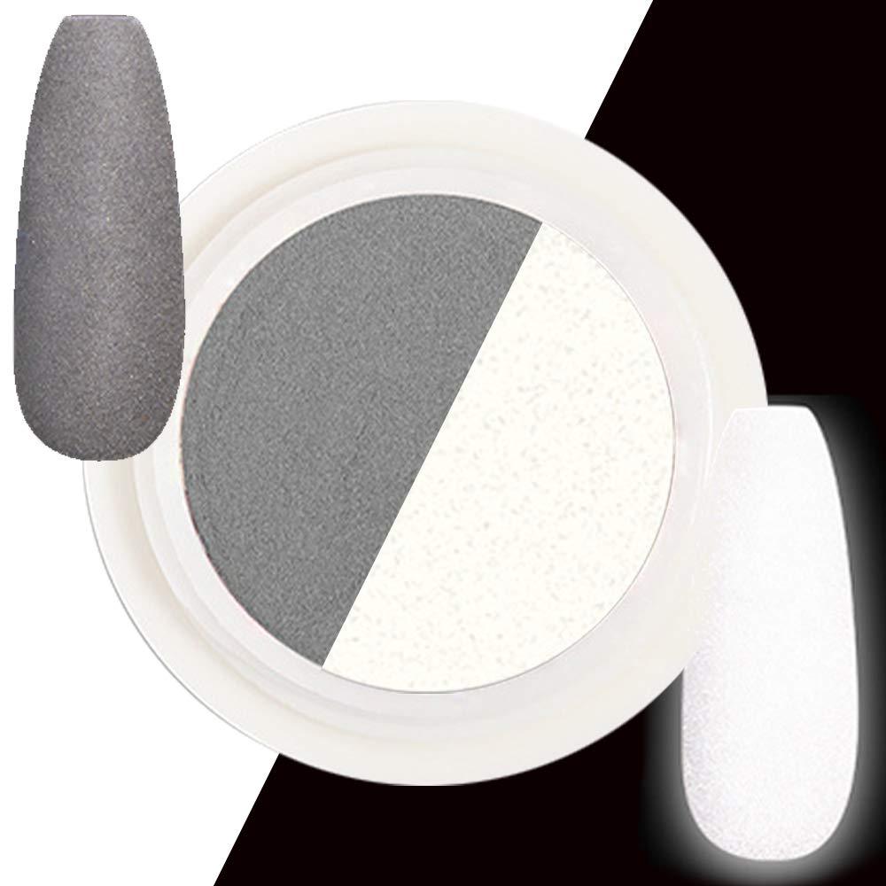 High Reflection Nail Dipping Powder - ASTRYAS Nail Clubbing Reflective Powder, Disco Nails Powder 3.5g Super Glitter Bright, Party Nightclub For Nail Art Decoration - Gray Black powder with High reflection - BeesActive Australia