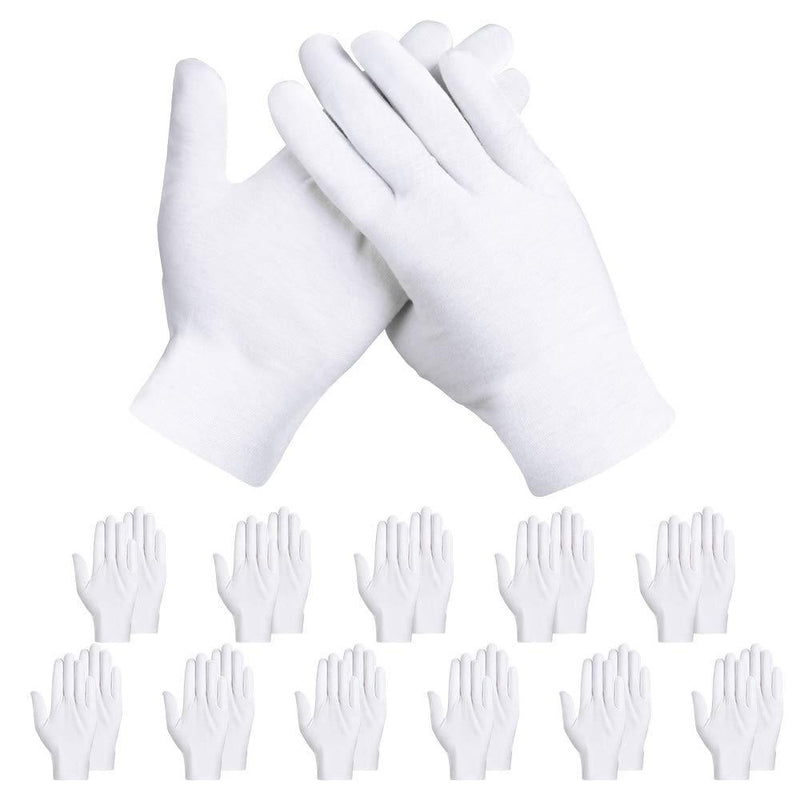 Rovtop White Gloves,12 Pairs Gloves for Dry Hands Eczema Hand Moisturizing, Sleeping Hand Mask Lotion Gloves Medium - BeesActive Australia