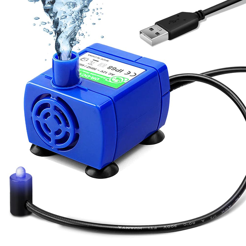 Comsmart Pet Water Fountain Pump, Upgraded Auto Power Off Cat Fountain Pump Replacement, Cat Fountain Water Bowl Inside Replacement Motor DR-DC160 for Pet Drinking Fountain Cat Dog Water Dispenser - BeesActive Australia