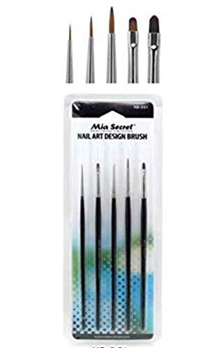 Mia Secret Professional Nail System 5 Pcs Nail Art Design Brush Set - BeesActive Australia