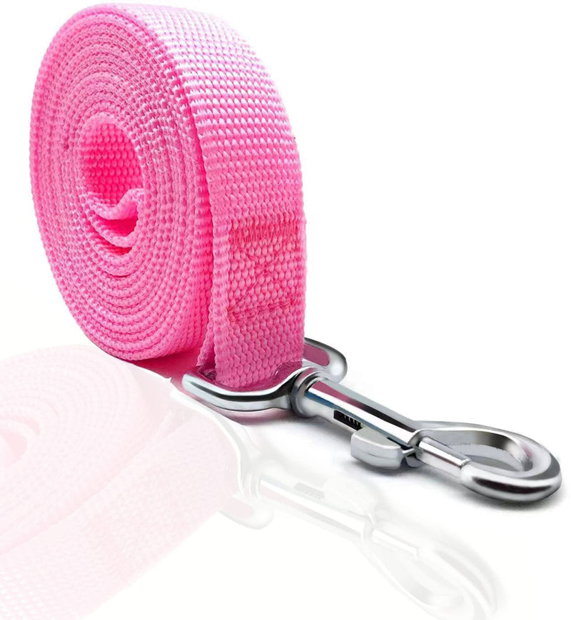 TAIAN 4FT/5FT/6FT Strong Dog Leash, Nylon Dog Leashes for Small Medium Large Dogs 1 in x 5 ft Pink - BeesActive Australia
