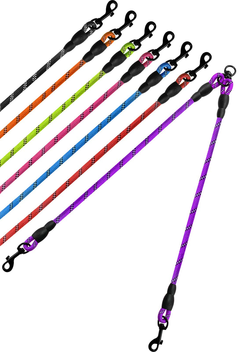 Taglory Double Dog Leash, Reflective Dual Dog Leash, 360 Swivel No Tangle Walking Double Leash for Puppy Small Dogs 30 Inch (Pack of 1) Purple - BeesActive Australia