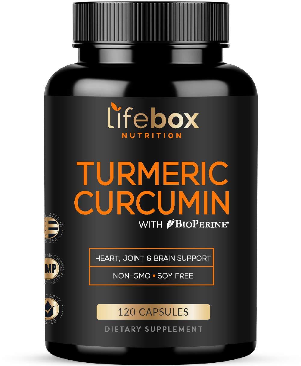 Turmeric Curcumin with BioPerine Black Pepper – 1300mg High Absorption with 95% Curcuminoids Turmeric Supplements for Heart Health & Inflammatory Health - Non-Gluten, Non-GMO - 120 Capsules 120 Count (Pack of 1) - BeesActive Australia