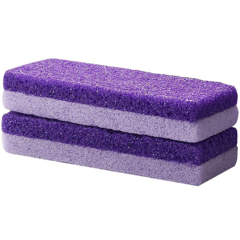 Foot Exfoliator Pedicure Tool Callus Remover Scrubber Skin Cleaner (Purple) - BeesActive Australia