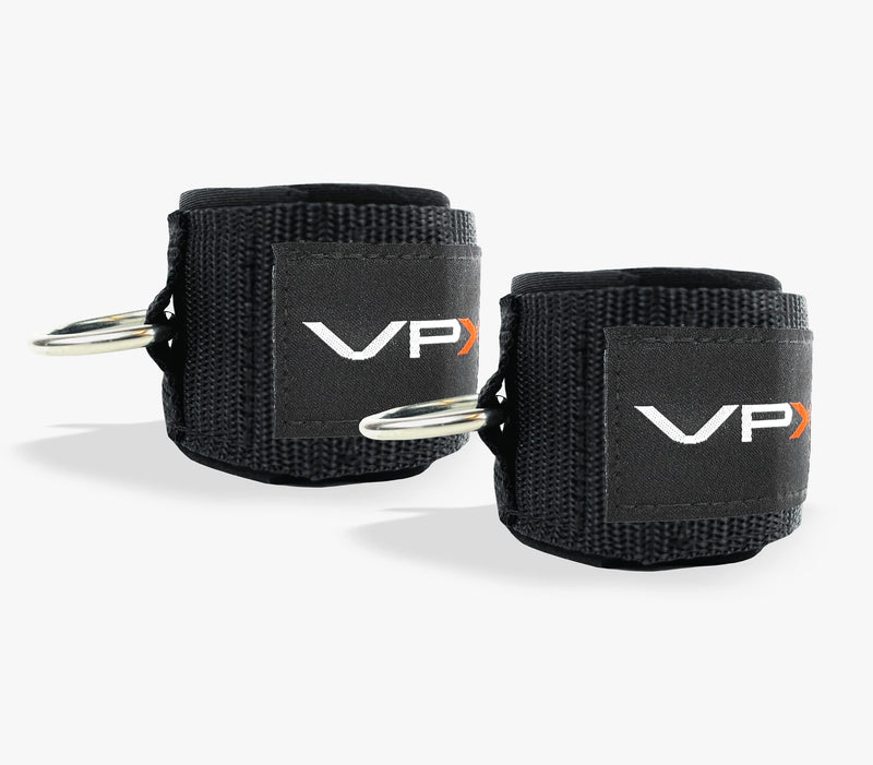 VPX Ankle Wrist Straps For Cable Machines & Resistance Bands | Adjustable Padded Neoprene Heavy Duty Rings | Exercise Cuff Attachment | Home, Gym, Fitness, Hips, Glute, Legs, Arms, Abs, Men, & Women - BeesActive Australia
