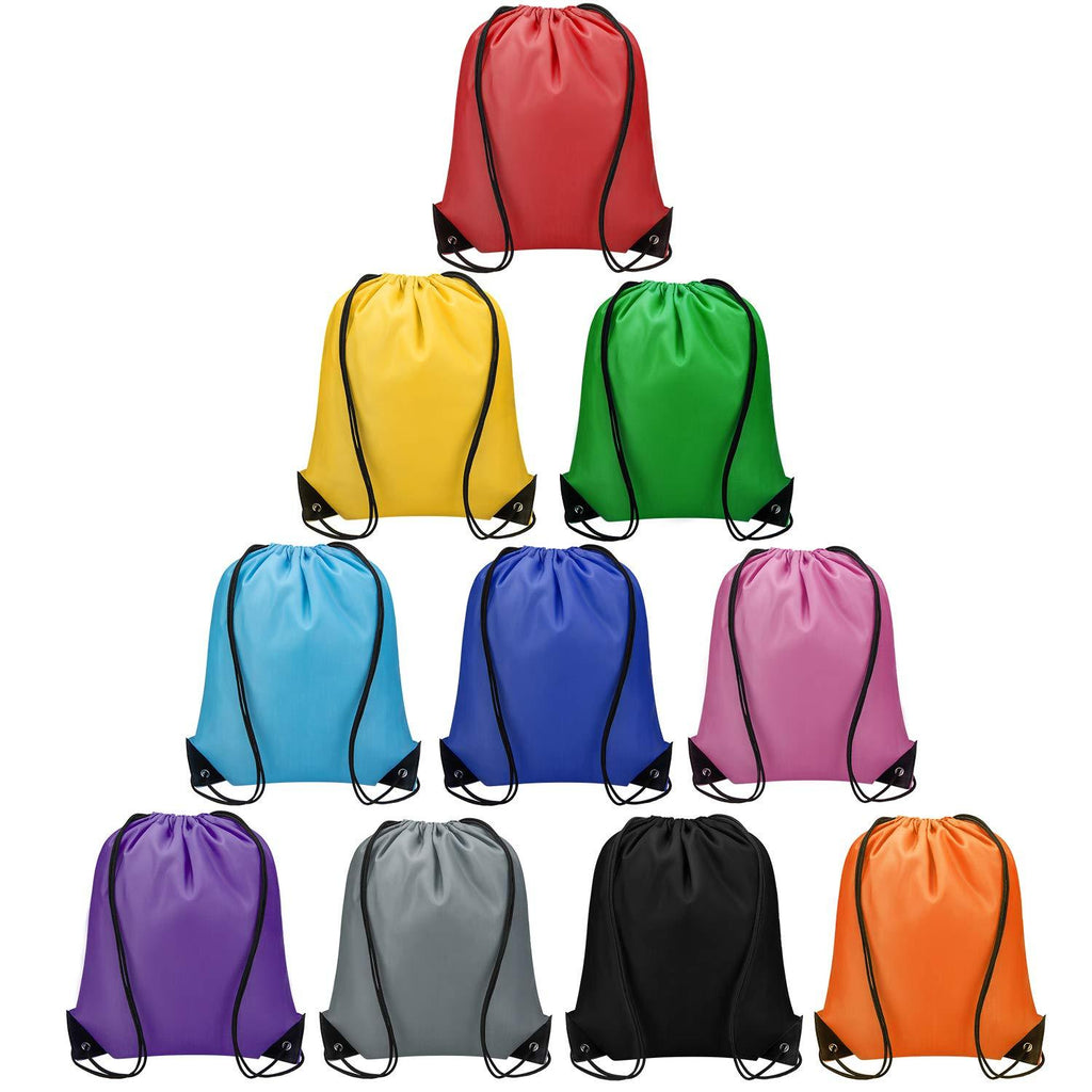 Vorspack Drawstring Backapcks Bulk String Bags Customized Bags for Party Gym Sport Trip 10 Colors 10 PCS - BeesActive Australia