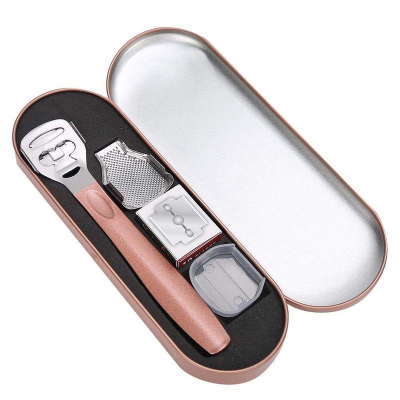 Callus Remover Foot Callus Shaver Set Stainless Steel Foot File Pedicure Tool Set for Dead Skin Removal(Rose Gold) Rose Gold - BeesActive Australia