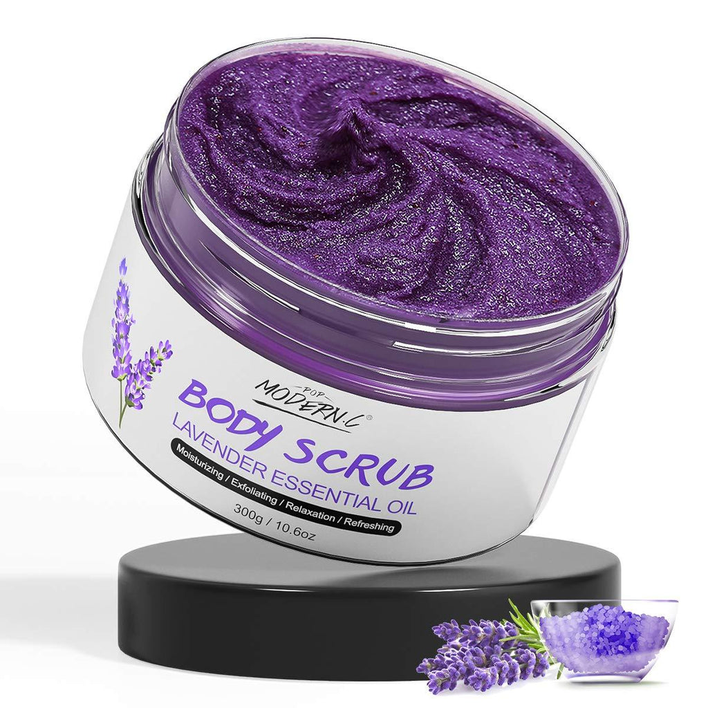 Lavender Body Scrub Natural Organic Dead Sea Salt Anti Aging & Exfoliation Moisturizes and Nourishes Hand Feet & Skin Lavender - BeesActive Australia