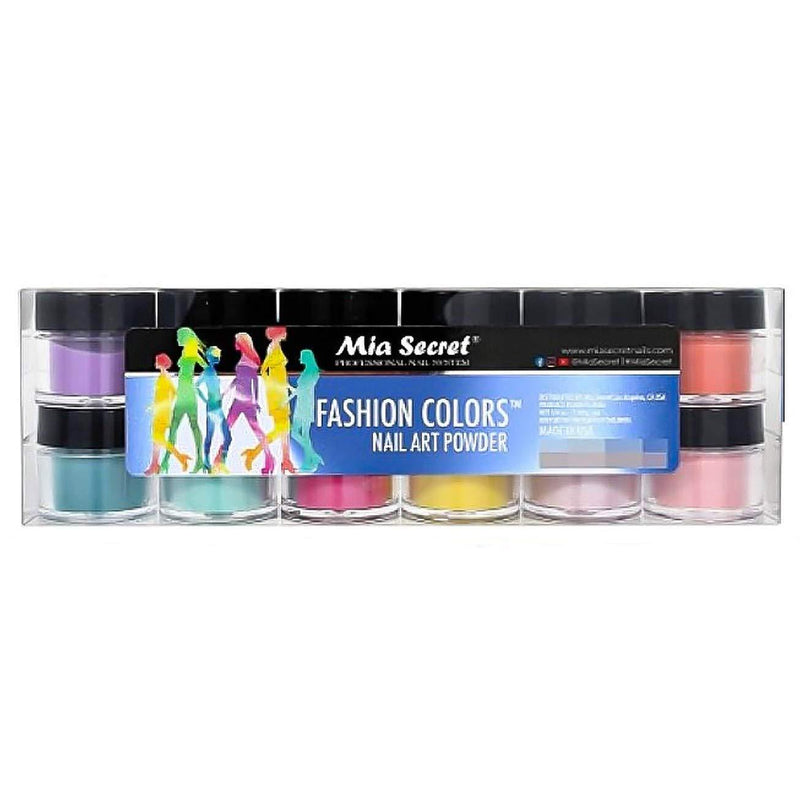 Mia Secret Fashion Color Nail Art Powder 12 Colors Mix - BeesActive Australia