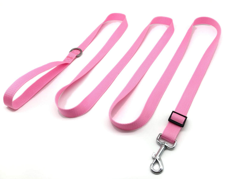 TAIAN Adjustable Nylon Dog Leash, 6FT/10 FT Long Dog Leashes for Small Medium Large Dogs 1 in x 10 ft Pink - BeesActive Australia