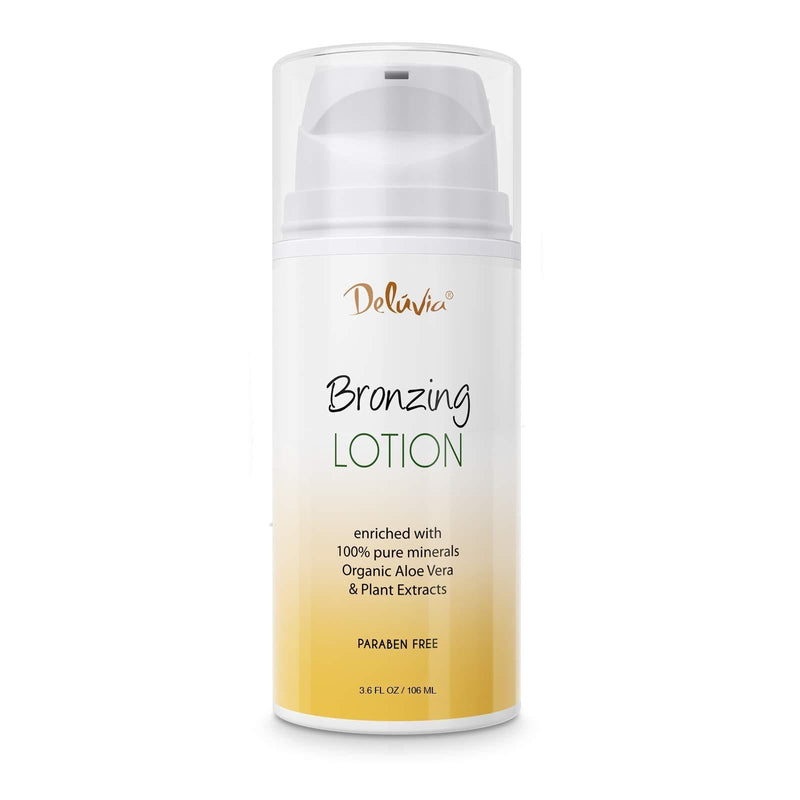 Body Shimmer Wash Off Bronzing Lotion, After Sun Lotion, Leg Makeup, Illuminating Body Moisturizer, Bronzing Lotion for Body and Face. Skincare by Deluvia - BeesActive Australia