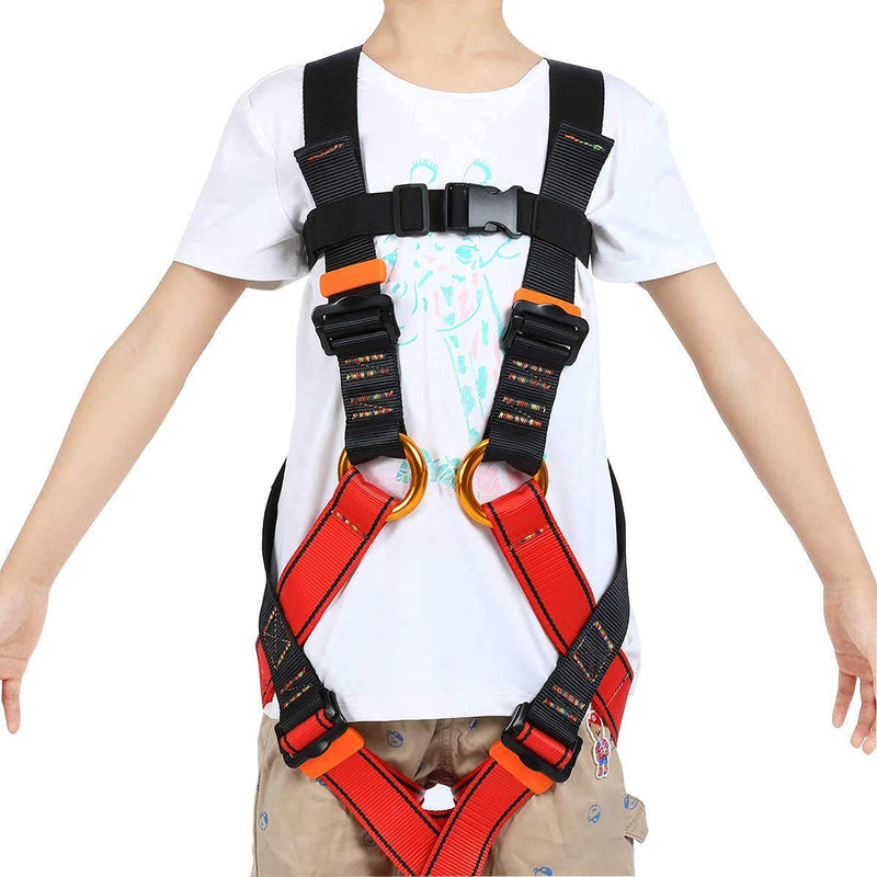 HandAcc Kids Climbing Seat Belts, Youth Climbing Full Body Seat Belts for Outdoor Expanding Training Caving Tree Climbing S(5-8 Age) - BeesActive Australia