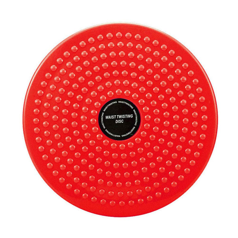 THBII Twisting Waist Disc, Body Shaping Twisting Boards Waist Aerobic Exercise Fitness Slim Machine Rotating Board Female Twister Exercise Sports Equipment Big Round Beads(Red) - BeesActive Australia