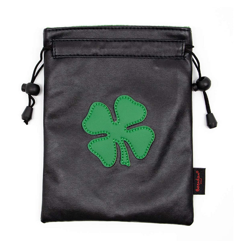 Golf Valuables Pouch,Golf Pouch with Drawstrings Leather Golf Tee Pouch for Men Women Black - BeesActive Australia