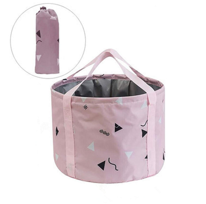 24L Collapsible Foot Soaking Bath Basin for Large Feet, Portable Foot Spa Soak Tub Foldable Water Bucket for Travel Camping, Pink 24L (811 Ounce) - BeesActive Australia