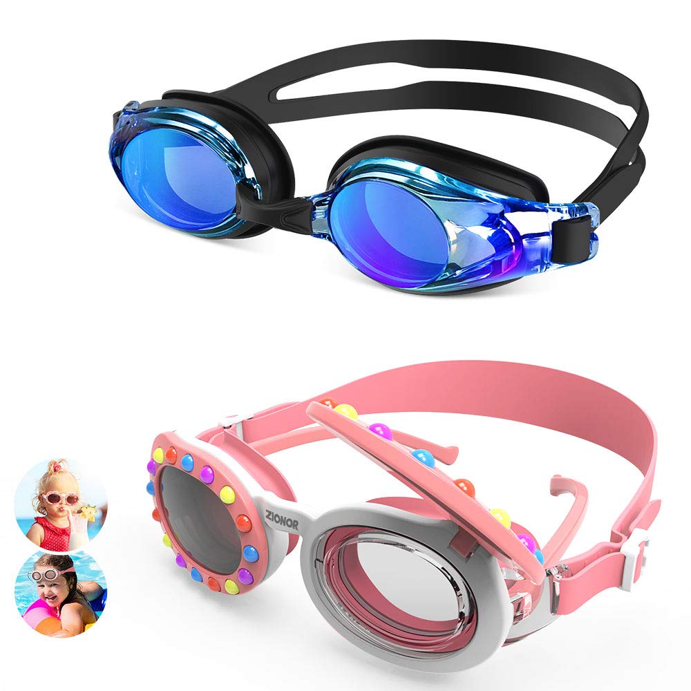 ZIONOR K5 Kids Swim Goggles, 2 in 1 Polarized Sunglasses with ZIONOR G8 Adult Swim Goggles - BeesActive Australia