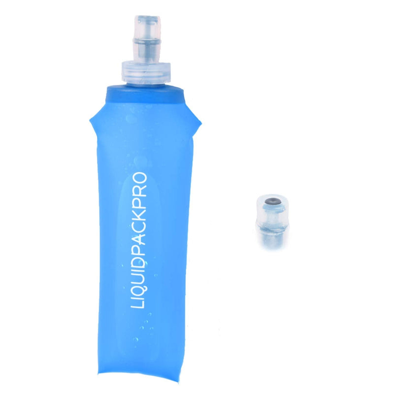 LIQUIDPACKPRO 500 ml Soft Water Bottle 17 oz Soft Flask Portable for Running, Ultra Marathon, Hiking and Cycling - BeesActive Australia