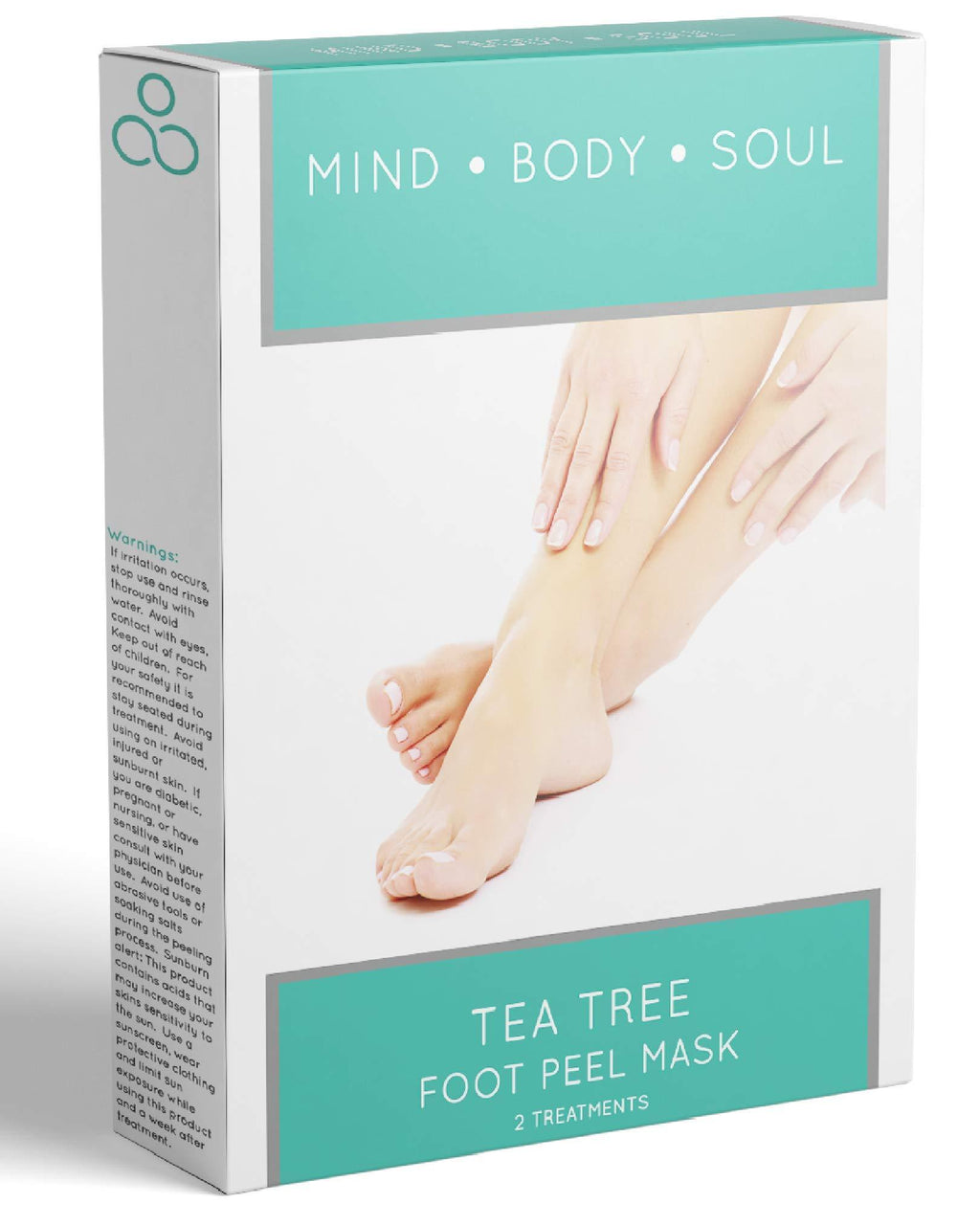Foot Peel Mask For Dead Skin - Foot Mask to Get Baby Soft Feet, Exfoliating Peeling Natural Treatment for Cracked Heels, Rough Heels, Dry Toe Skin & Calluses, Tea Tree Scent For Men & Women - BeesActive Australia