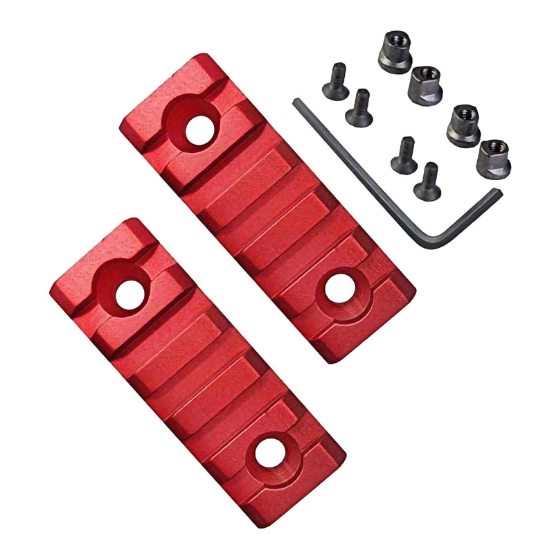 Combo of 2 Items which Includes 5 Slots 2 Pieces and 7 Slot 2 Pieces Key mod Lightweight Aluminum Red Color (Pack of 1) Pack of 1 - BeesActive Australia