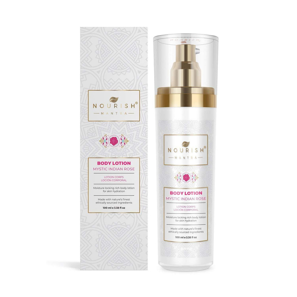 Nourish Mantra Mystic Indian Rose Body Lotion - BeesActive Australia