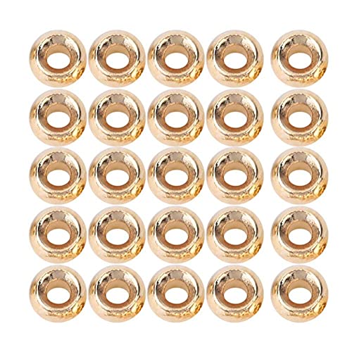 Bnineteenteam 25Pcs Fly Tying Beads Nymph Head Ball Beads Tungsten Alloy Beads Slotted Fly Tying Materials for Fly Fishing Accessory 4.6MM - BeesActive Australia