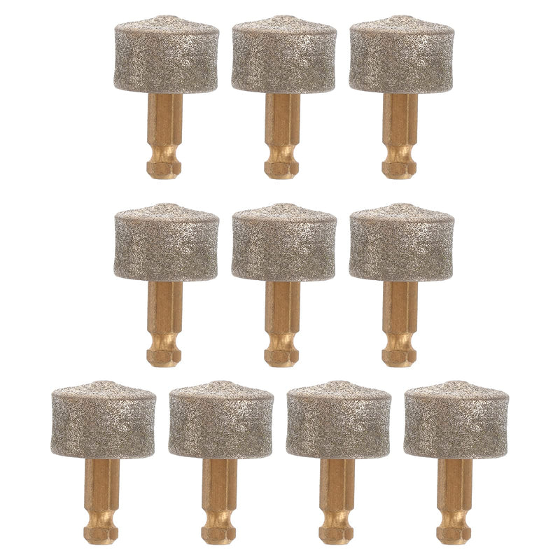 VILLCASE 10pcs/Pack Nail Grinder Replacement-Dog Nail Grinder Replacement Tips-Professional Spare Grinding Head for Dog Electric Claw Nail Grooming Tool (Golden) - BeesActive Australia