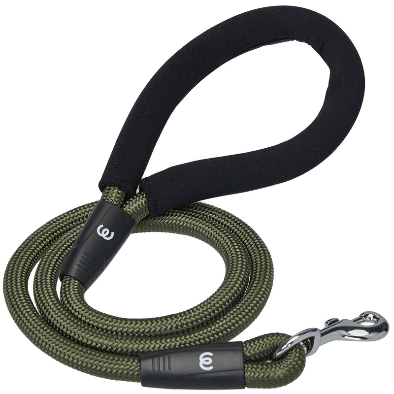 Blueberry Pet Essentials 20+ Colors Durable Classic Dog Leashes, Double Handle Leashes, Rope Leashes Rope Leash - 4' (Pack of 1) Military Green - BeesActive Australia