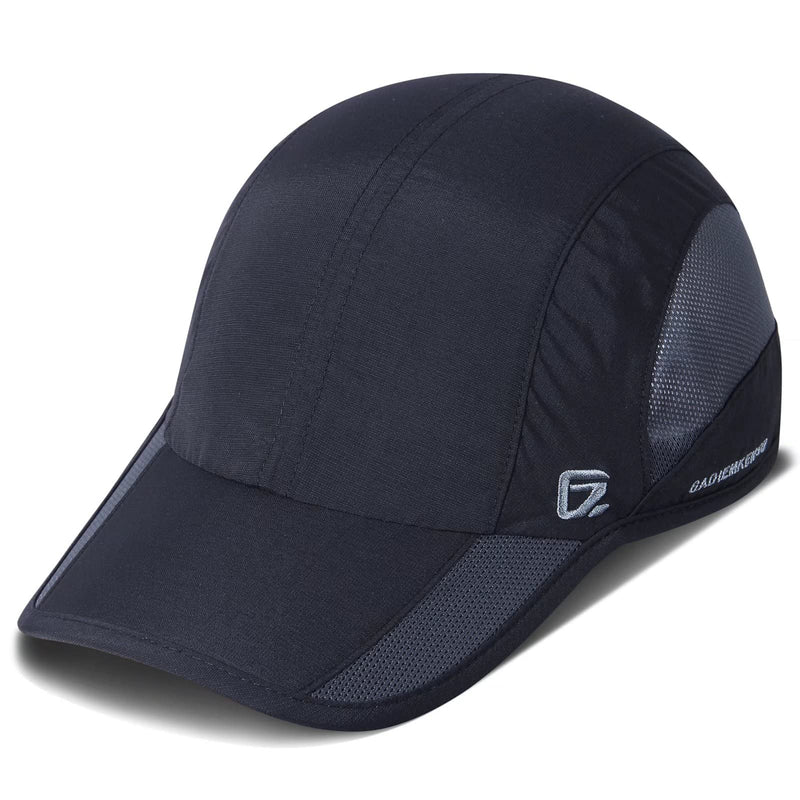 GADIEMKENSD Outdoor Running Hat Unstructured Sports Cap Quick Dry Mesh for Adults Black 7-7 1/2 - BeesActive Australia