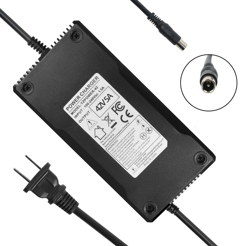 YZPOWER 42V 5A Battery Charger for Electric Scooter Segway Ninebot Max 36V Lithium Battery Pack 8mm Connector - BeesActive Australia