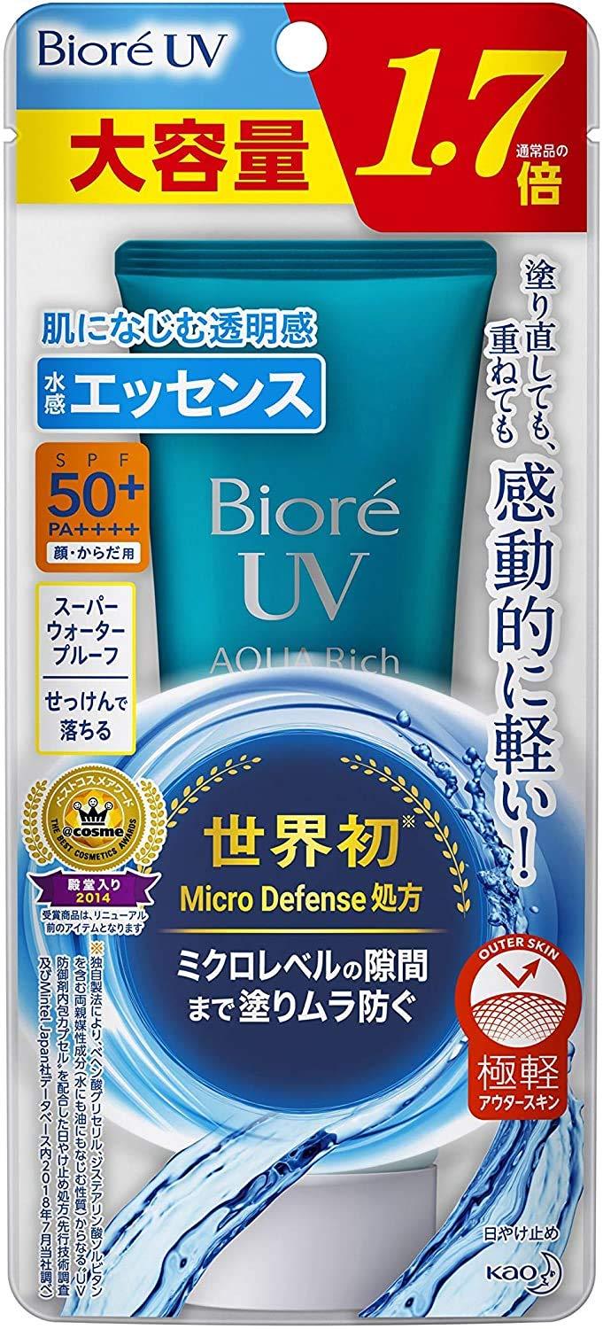 【Large capacity】Biore UV Aqua Rich Watery 85 g (1.7 times the normal product) Sunscreen SPF 50 + / PA ++++ - BeesActive Australia