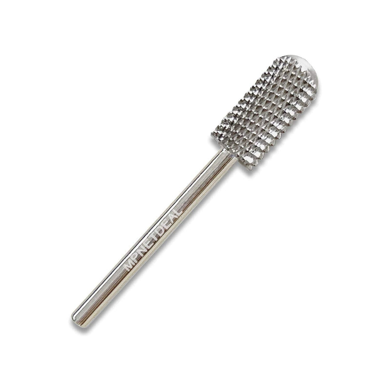 MPNETDEAL (Coarse) Safety Nail Carbide Silver Drill Bit Round Top Large Barrel Head Fit for 3/32''e-File Electric Dremel Drill Machine Coarse - BeesActive Australia