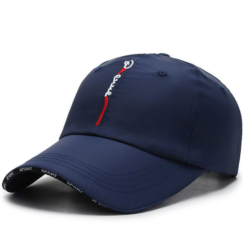 Croogo Quick Dry Sports Hat UPF 50+ Baseball Cap Embroidered Lightweight Outdoor UV Protection Sun Hats for Men Women Cp13-blue - BeesActive Australia