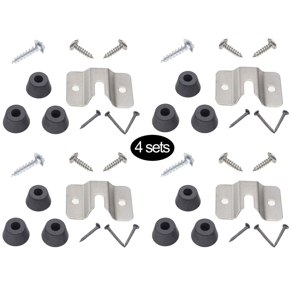 RuenTech Dartboard Mounting Bracket Hardware Kit (4 Sets) 4 sets - BeesActive Australia