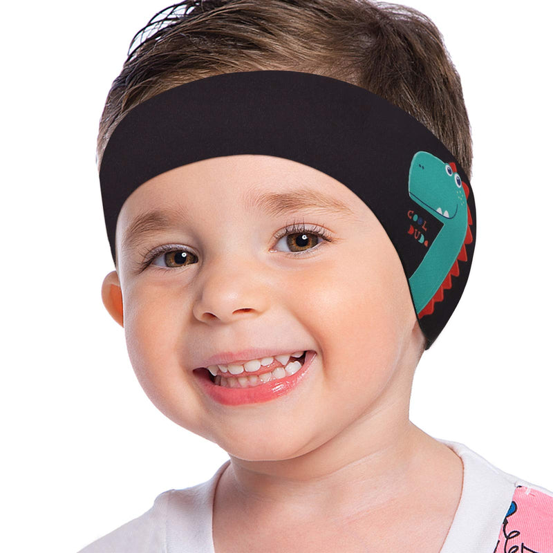 MoKo Swimming Headband for Kids & Adults, Cute Swimmers Headband Ear Band Waterproof Ear Protection Band (S Size for Kids Age 1-2, M Size for Kids Age 3-9, L Size for Kids Age 10+ and Adults) Black Medium (Pack of 1) - BeesActive Australia