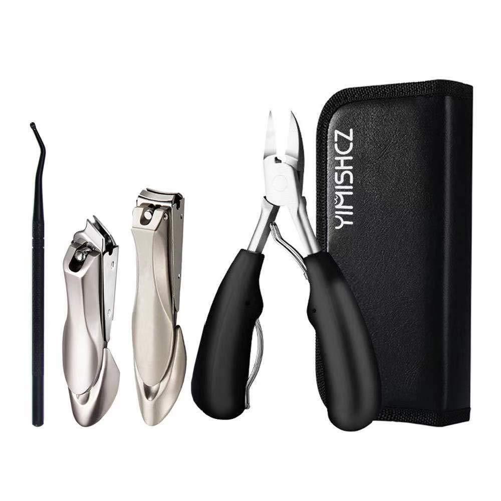 YIMISHCZ Podiatrist Toenail Clippers Set, 4 Pcs Sharp Toenail and Fingernail Clippers Slant Edge Nail Clipper for Men and Seniors Toenail （Big&small Size,Strong & Durable） - BeesActive Australia