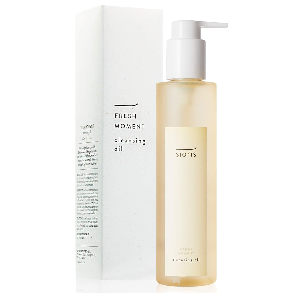 SIORIS Fresh Moment Cleansing Oil (6.76 fl.oz./200ml), weight and Gentle Cleansing Oil, Plant-based Surfactants for Safer Effective Cleansing - BeesActive Australia