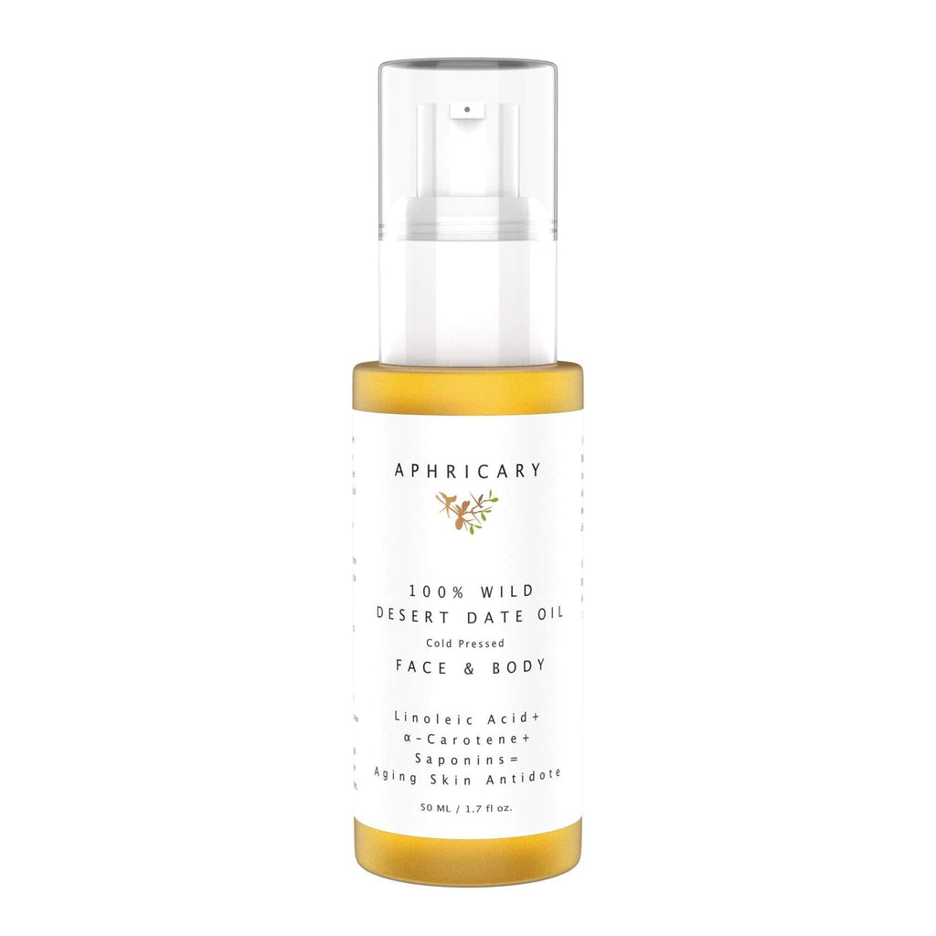 Aphricary's 100% Pure Wild Desert Date Oil - Cold Pressed - Anti Aging and Anti Wrinkle Face Oil & Body Oil - Ultra Healing Golden Desert Date Natural Organic Oil - for Women and Men - BeesActive Australia