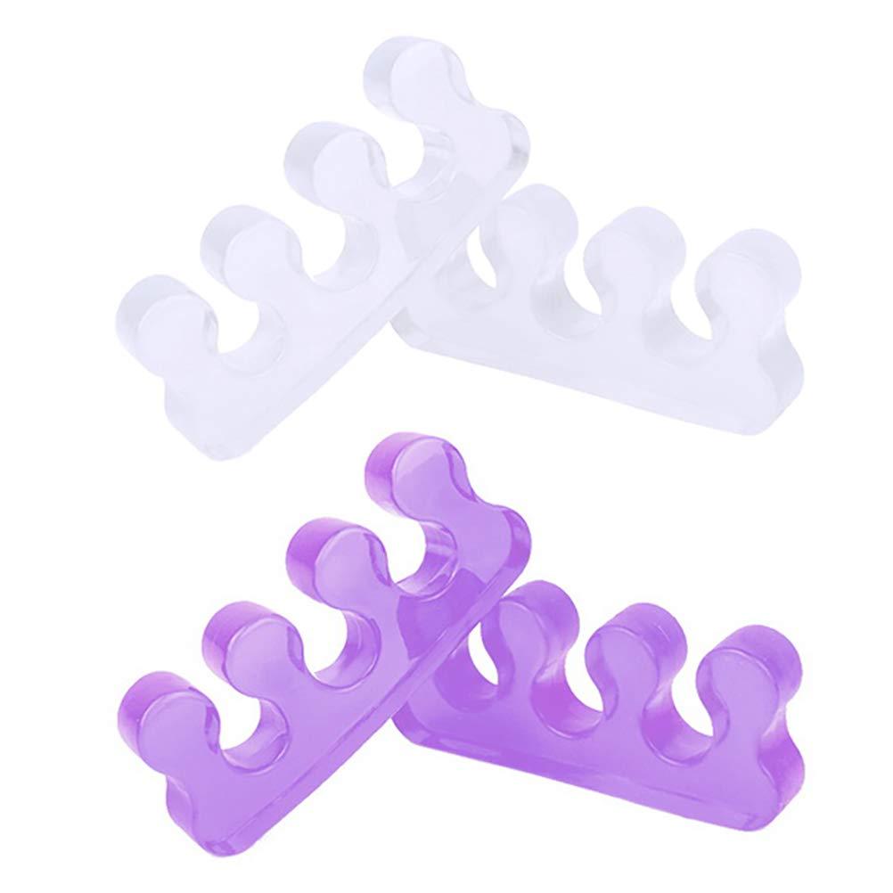 SUMAJU 4 Piece Toe Separators, Gel Toe Straightener for Relaxing Toes Washable Pedicure Toes Separators Hammer Toes and Bunion Corrector for Men and Women - BeesActive Australia