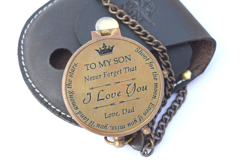 RIRHTAJUS Dad | Mom to Son Compass - to My Son | to Our Son  Love Mom | Love Dad  Graduation Day Gifts for Son - Son Birthday Gifts - Confirmation Gifts for Son To Son Love Dad - BeesActive Australia