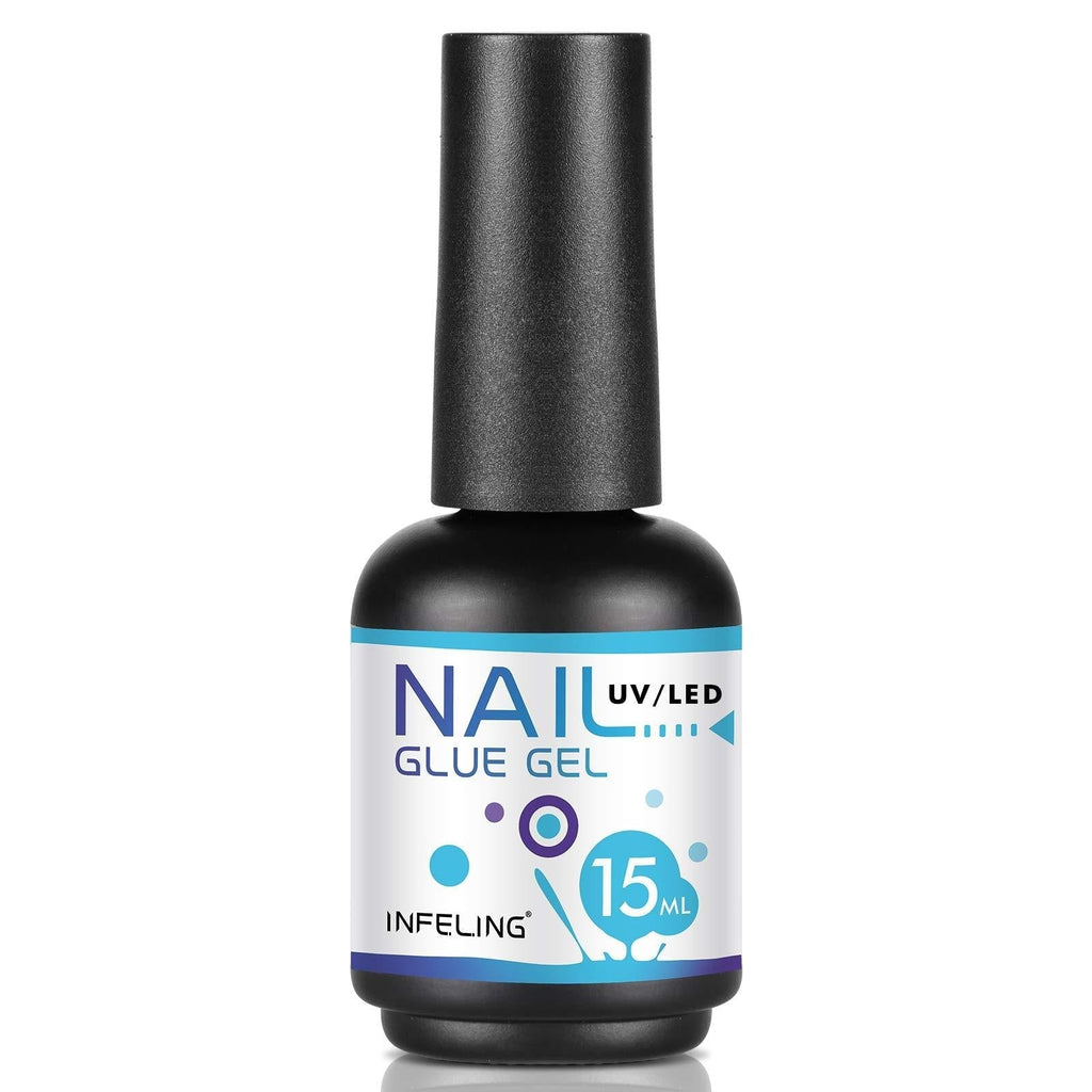 Nail Glue for Acrylic Nails - 3 in 1 Gel Glue for Nails (Curing Needed), INFELING Multifunctional Gel Nail Glue for Press on Nails 15ML,Glue Gel for Nails,Base Coat,Slip Solution - BeesActive Australia