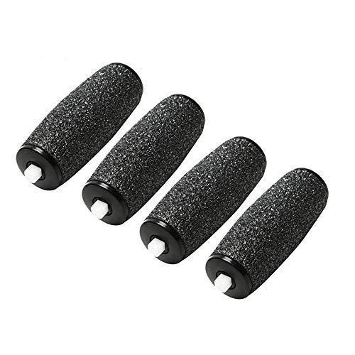 Callus Remover Replacement Refill Heads - Foot File Roller Heads Replacement Compatible with Electric Foot Files Easily Remove the Tough, Hard, Cracked, Dry, and Callused Skin (Black) - BeesActive Australia