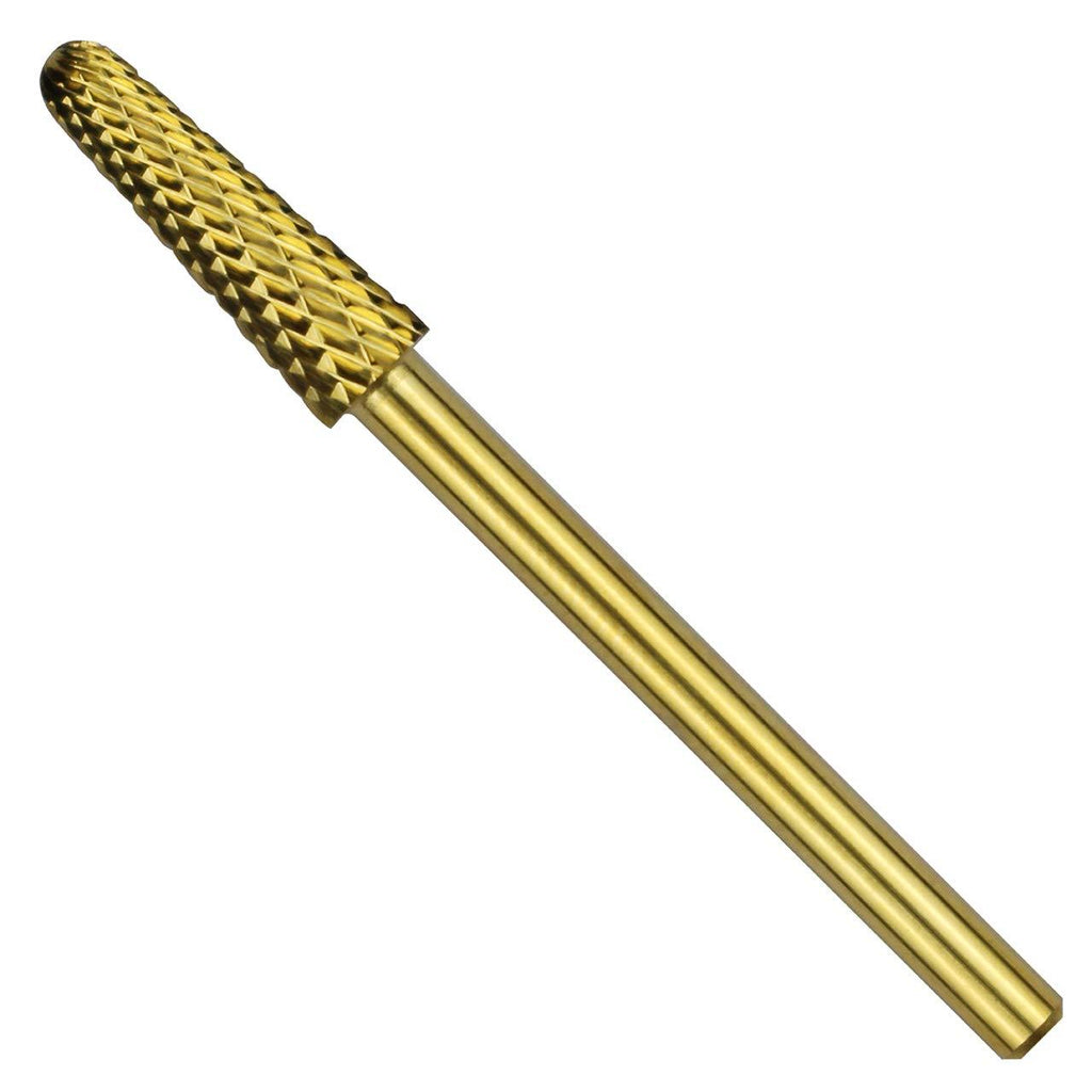 ianblues Cone Bit Carbide Nail Drill for Electric Manicure Drill Machine, Pro-Remove Nail Gels, Acrylic Gels, Dip Powder, or Normal Nail Care (C -Coarse, Gold) C -Coarse - BeesActive Australia