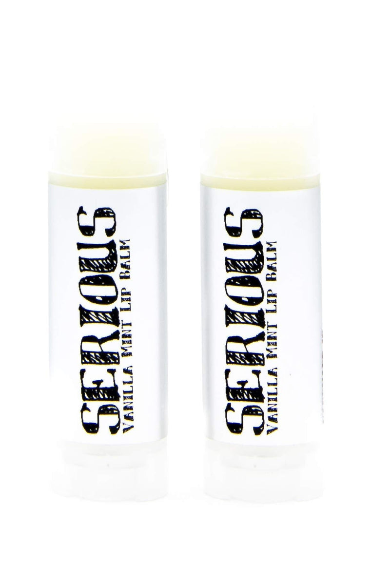 SLB: Serious Lip Balm: Vanilla Mint (Two Pack)- 2-.15 oz- Natural Ingredients & Flavor, Handmade- Vitamin E & Natural Oils, Moisturizing and Healing - BeesActive Australia