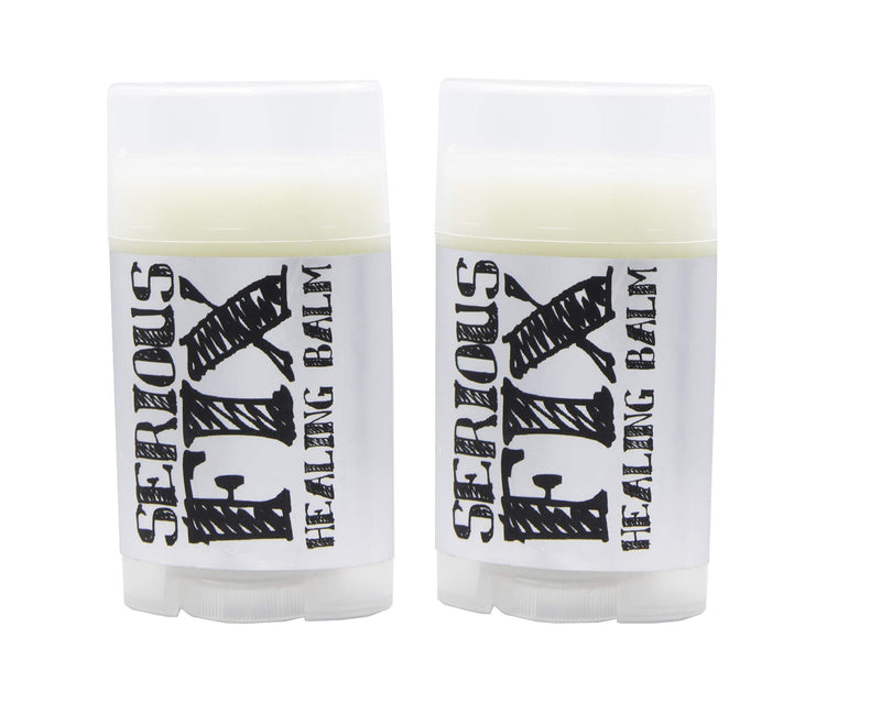 SLB: Serious Fix Healing Balm (Two Pack) | All Natural Handmade Remedy |.35 oz | Ingredients: Beeswax, Sweet Almond Oil, Shea Butter, and Essential oils |Moisturizing and Healing - BeesActive Australia