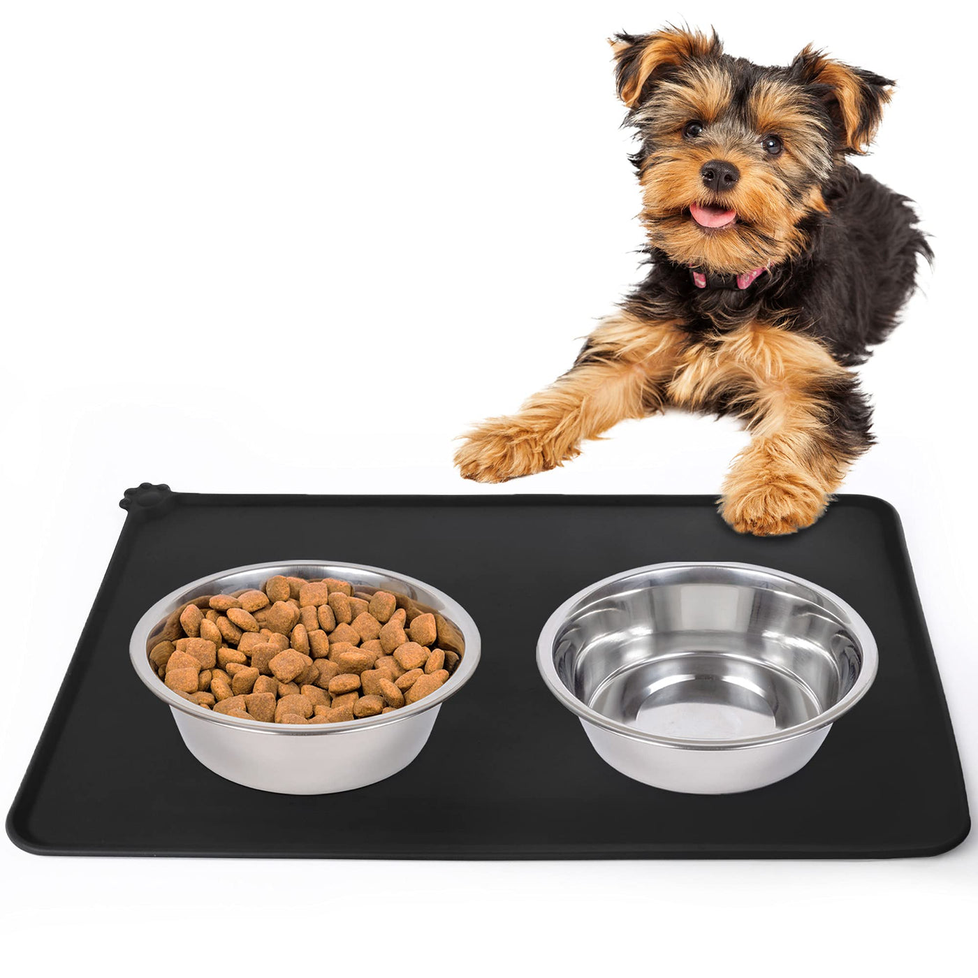 Dog feeding mat with hot sale lip