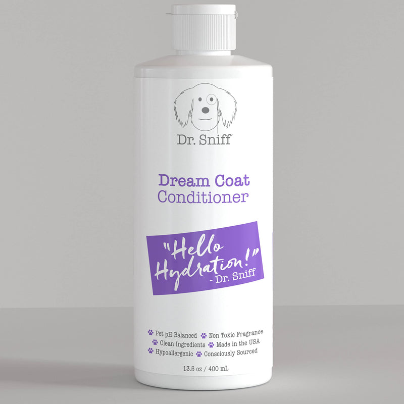 Dr. Sniff Dream Coat Dog Conditioner, Hydrating Organic Coconut Oil Grooming Treatment, Softens Pet Hair & Moisturizes Dry Skin, Made in The USA, 13.5 Oz - BeesActive Australia
