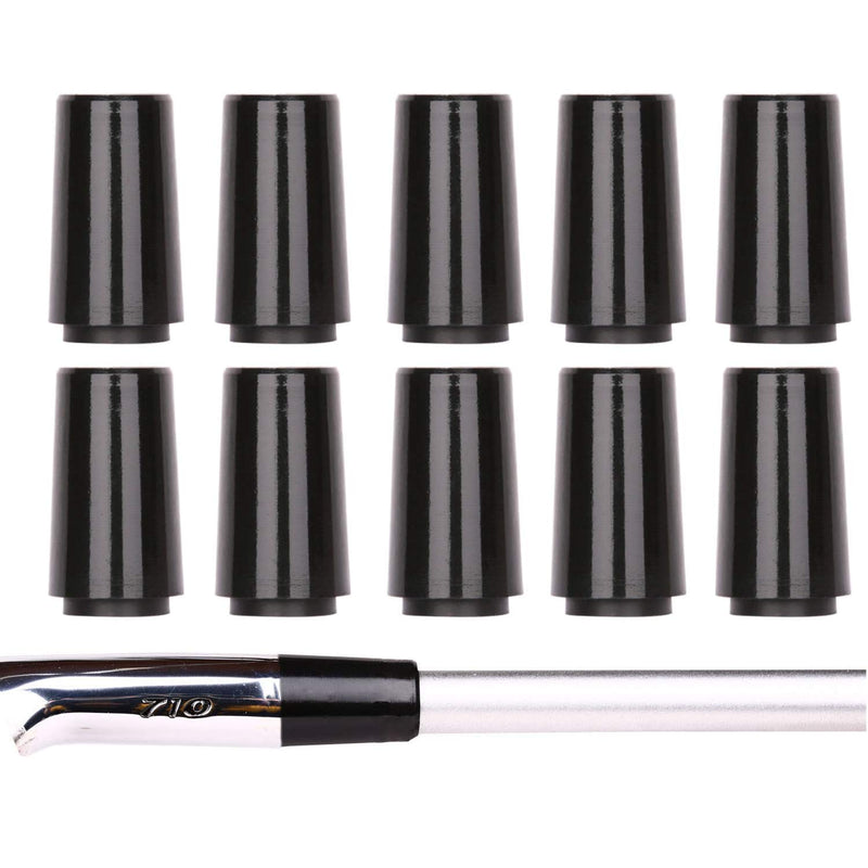 Golf Builder 10pcs/Set Tip Size .355 Golf Ferrules for Taper Tip Iron Wedge Full Black - BeesActive Australia