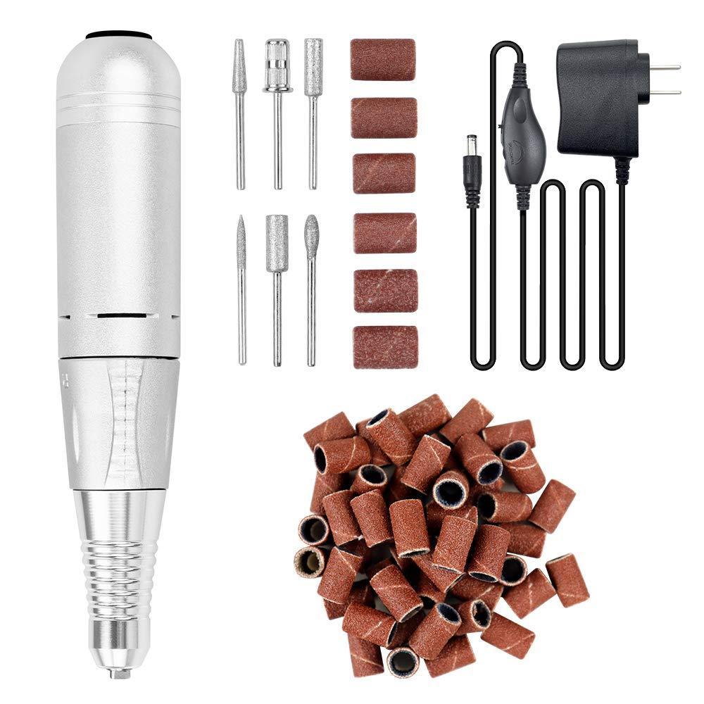 Portable Electric Nail Drill Machine Professional 35000 RPM Manicure Pedicure Polishing Nail File Drill Kit Set with Sanding Bands for Acrylic Gel Nails - BeesActive Australia